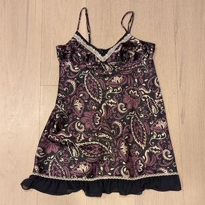 Y2K Inspired Paisley Lace Trim Lingerie